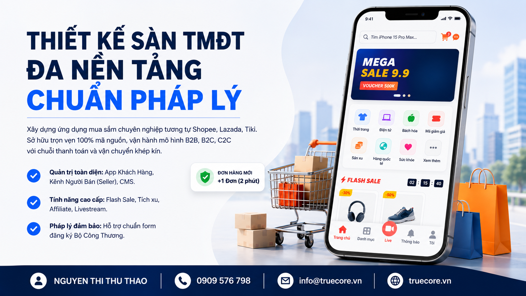 thiết kế app sàn tmĐt