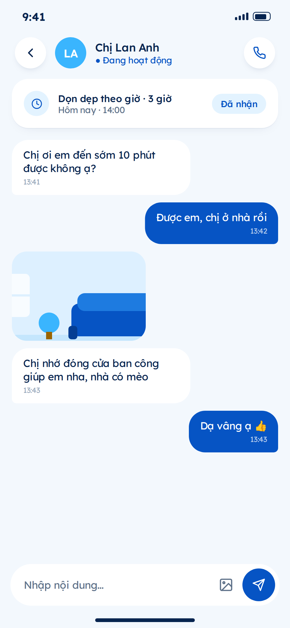 Quản lý thu nhập nhân viên trên app giúp việc